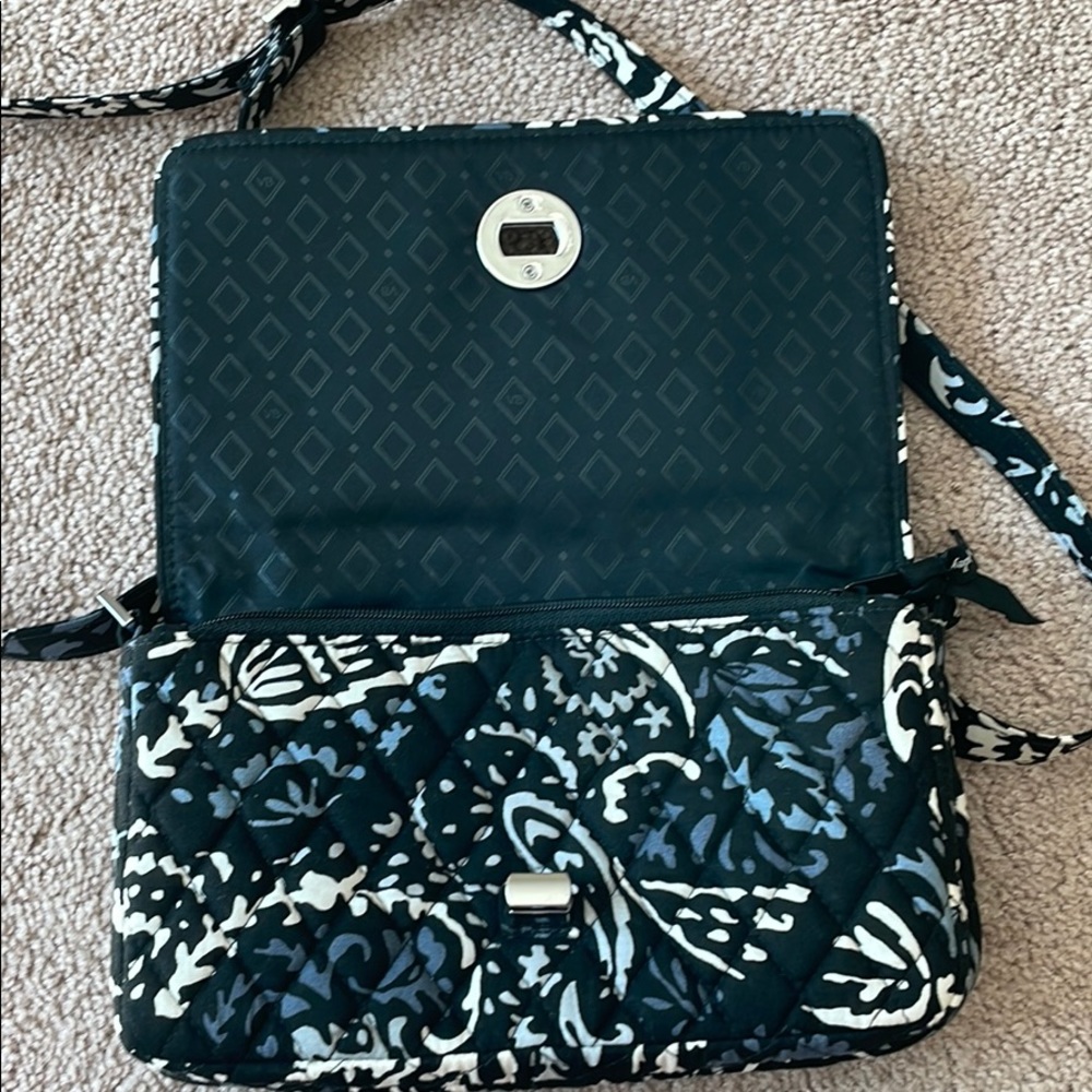 Vera Bradley Paisley Noir Crossbody Bag - Picture 3 of 8